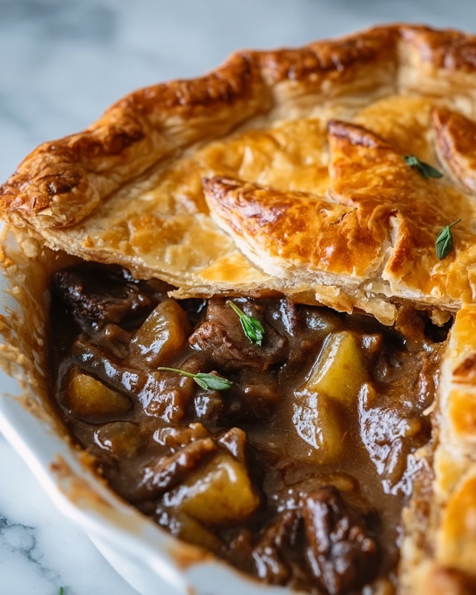 Rich and Tasty Slow-Cooked Steak Pie Recipe - Recipe Image