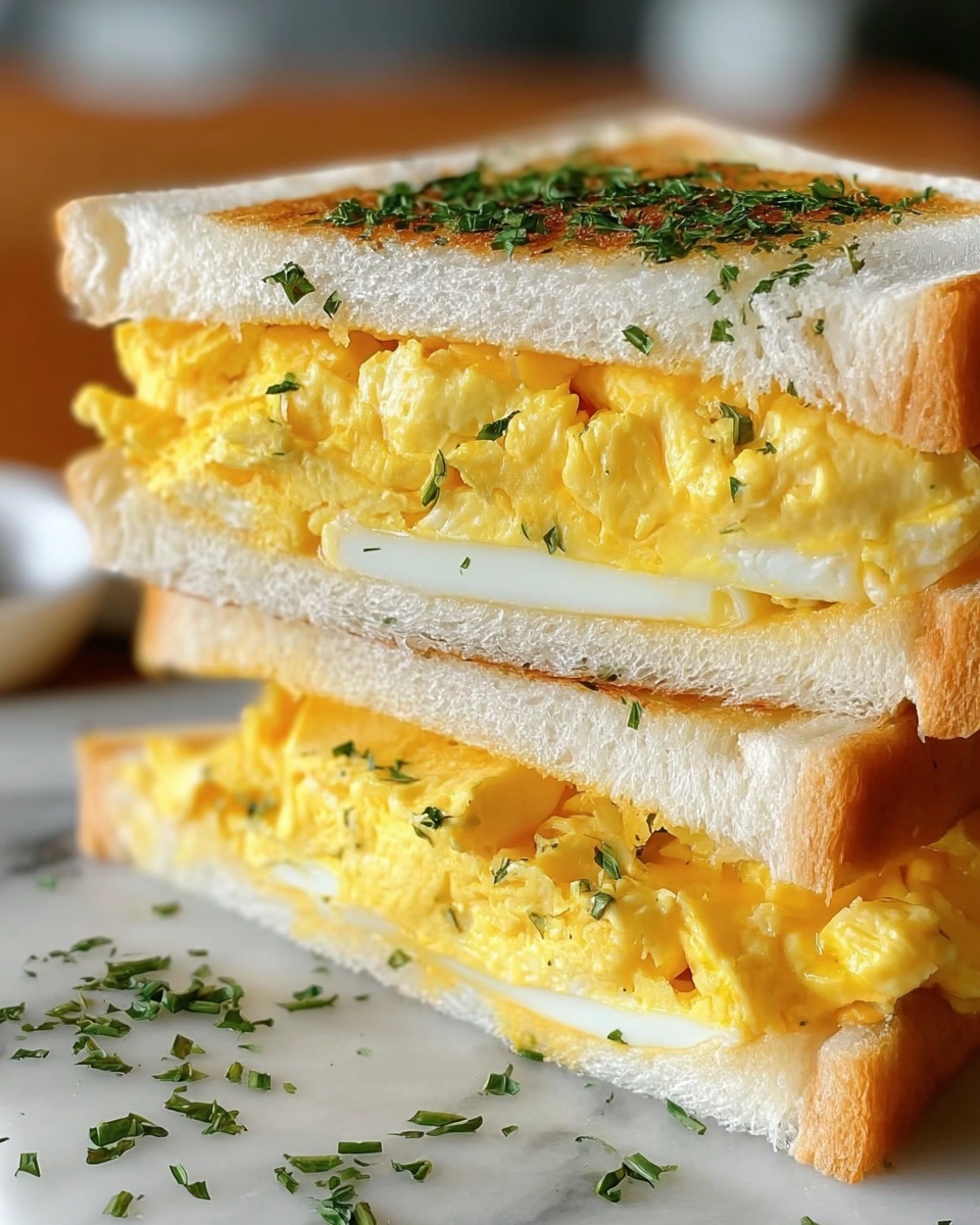 Japanese Egg Sandwich (Tamago Sando) Recipe - Recipe Image