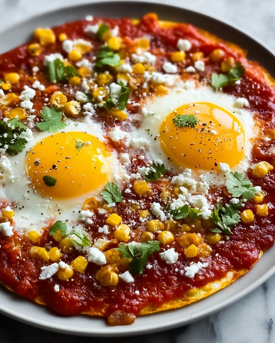 Huevos Rancheros with Spicy Tomato Salsa and Cilantro Recipe - Recipe Image