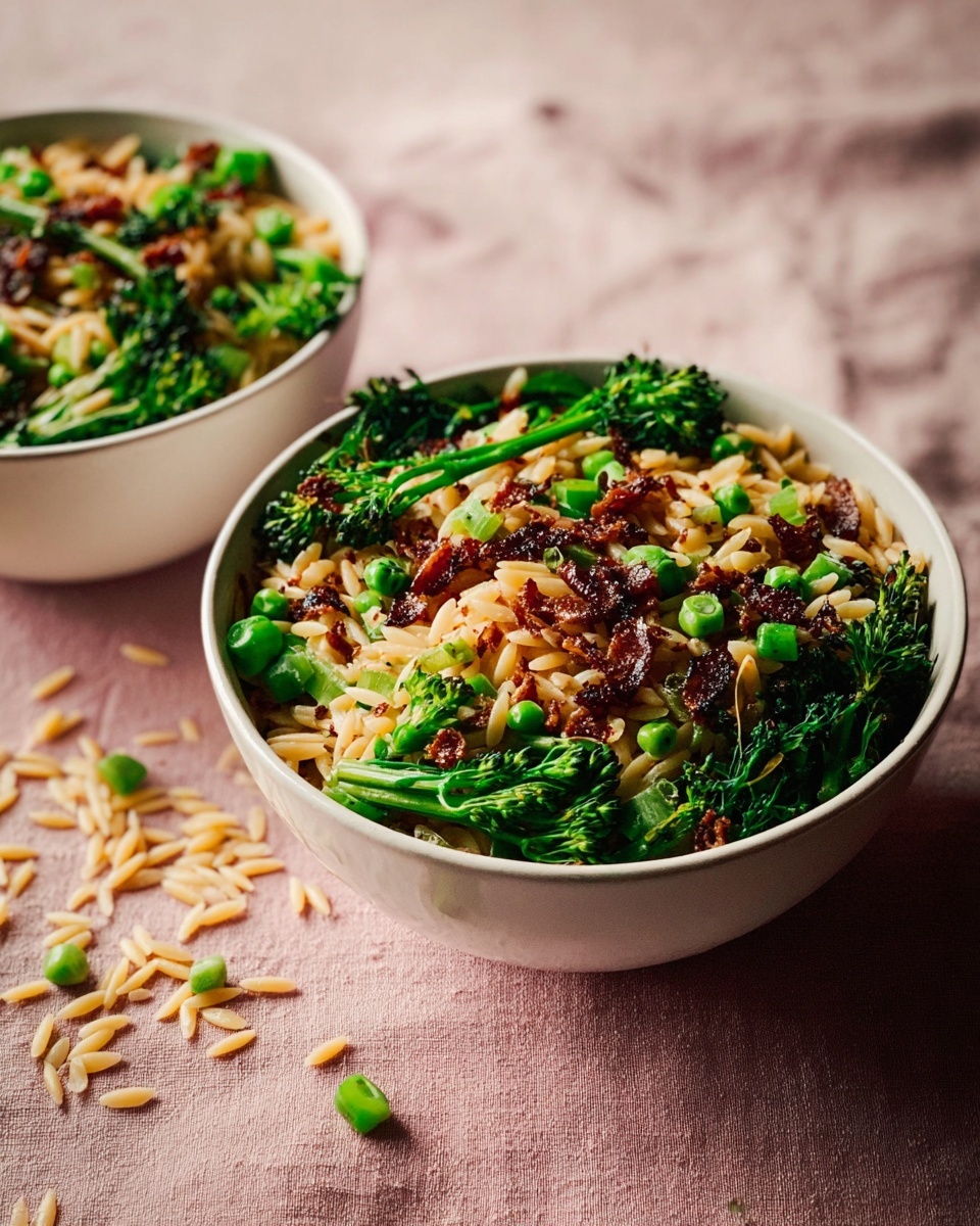 Pasta with Purple Sprouting Broccoli, Anchovies, and Preserved Lemon Recipe - Recipe Image