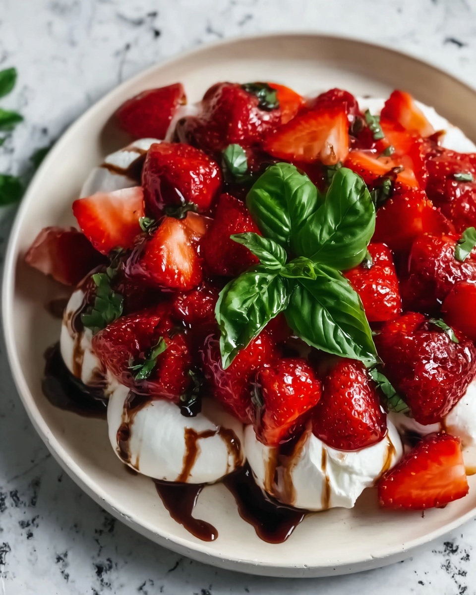 Balsamic Strawberry Caprese Recipe - Recipe Image