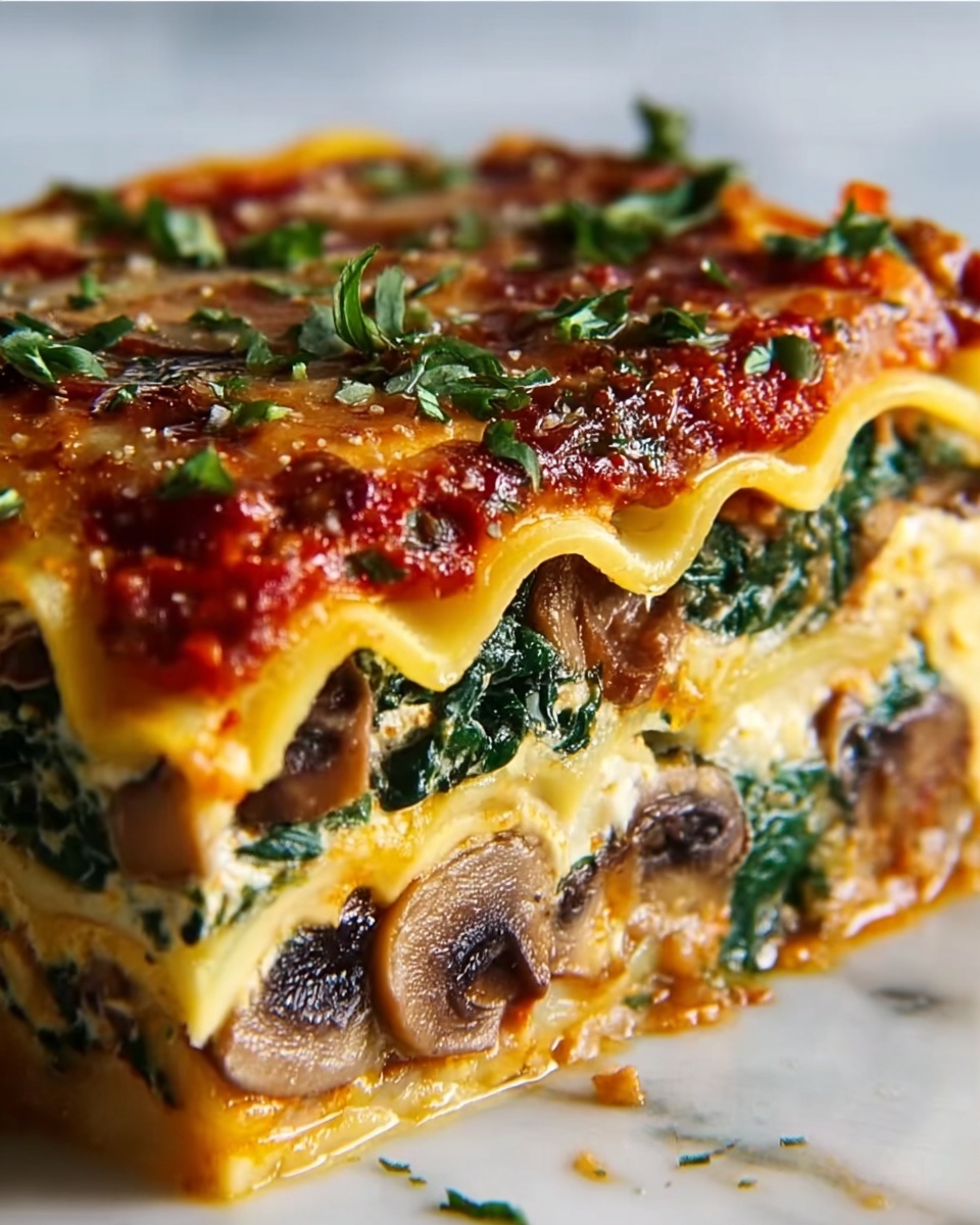 Mushroom and Spinach Lasagna Rolls Recipe - Recipe Image
