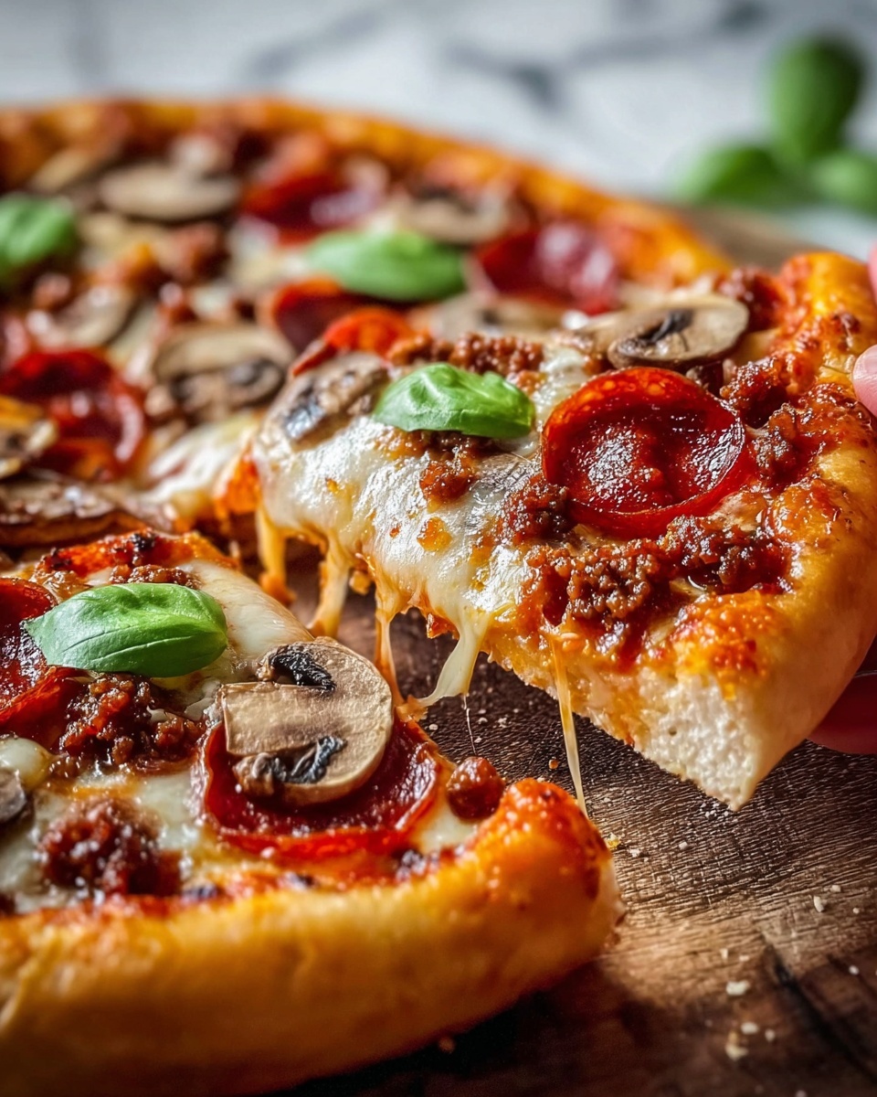 Stuffed Deep Dish Pizza Pie Recipe - Recipe Image