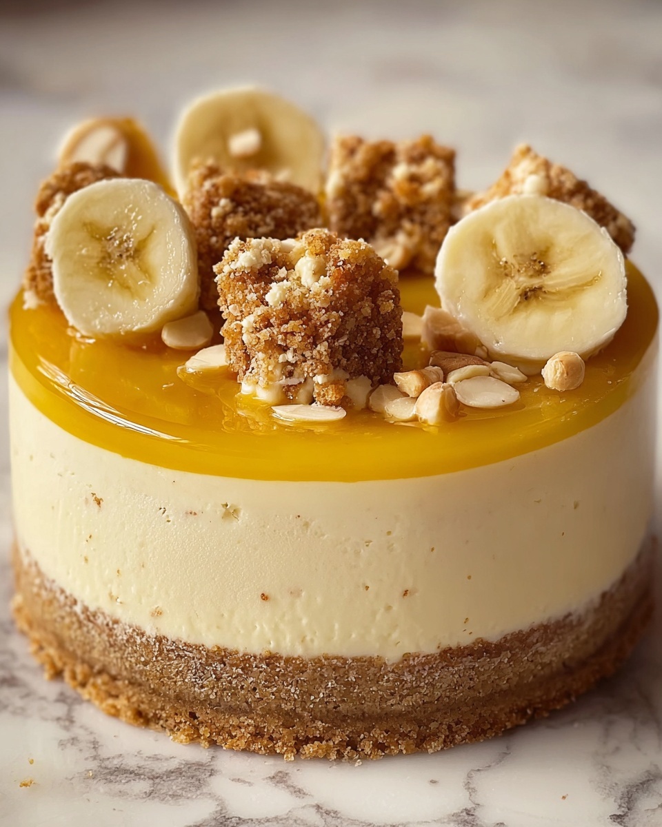 Banana Pudding Cookie Butter Cheesecake Cake Recipe - Recipe Image