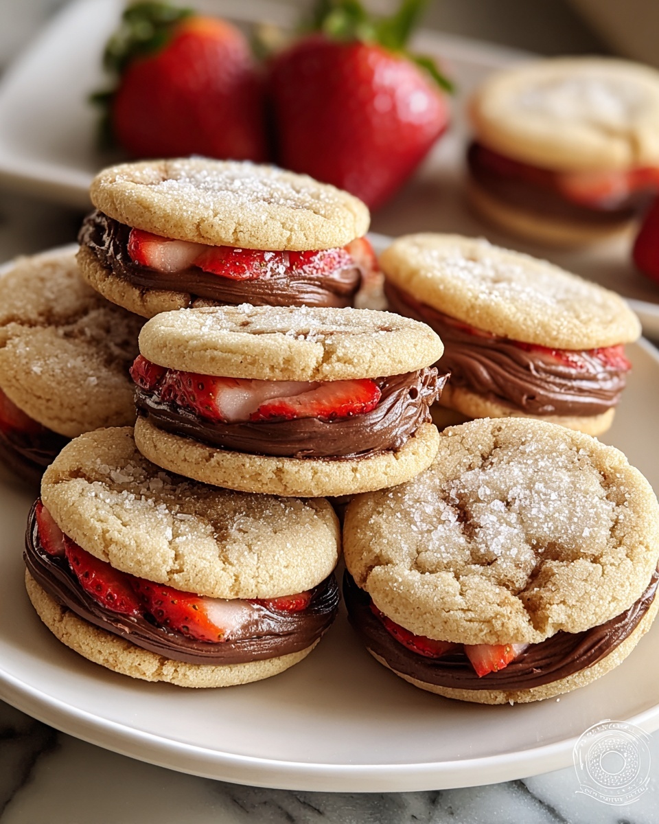 Chocolate-Stuffed Strawberry Sugar Cookies Recipe - Recipe Image