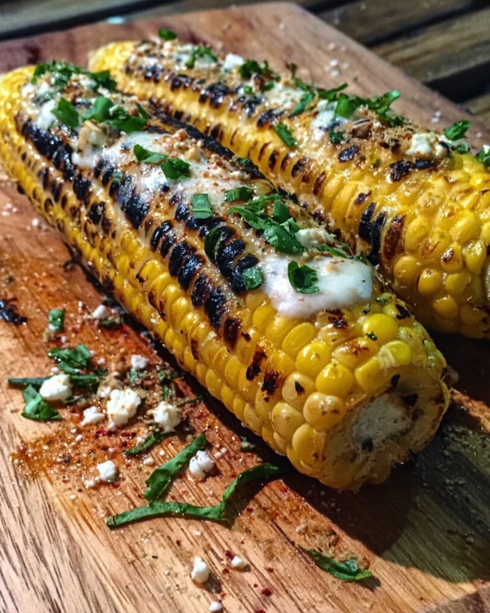 Parmesan Garlic Grilled Corn Recipe - Recipe Image