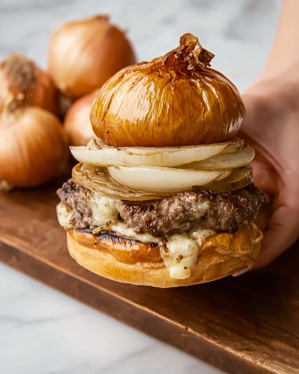 Onion-Wrapped Flying Dutchman: A Low-Carb Burger Delight Recipe - Recipe Image