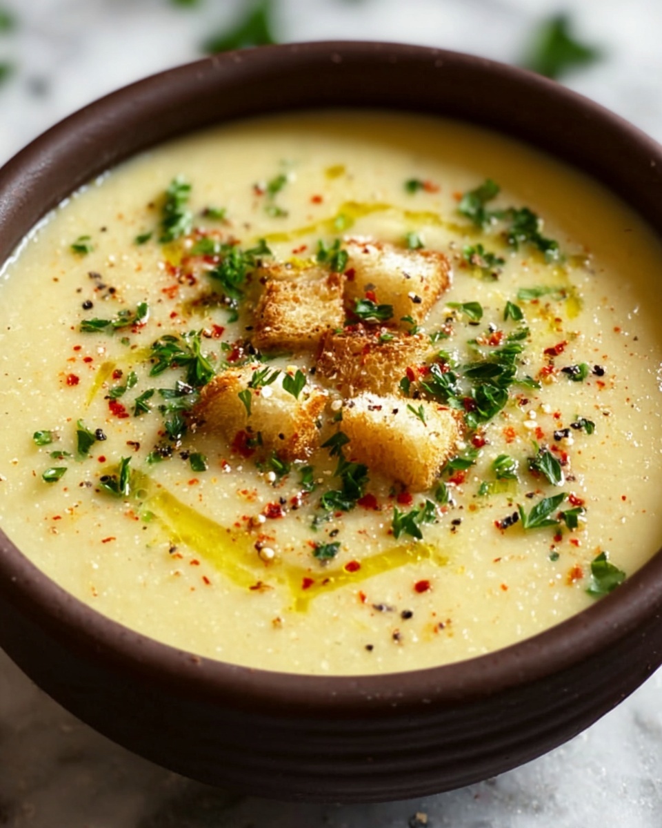 Creamy Roasted Garlic Soup Recipe - Recipe Image