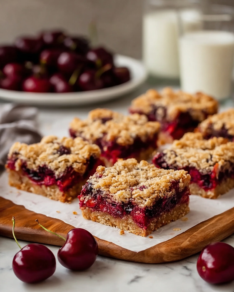 Cherry Crumble Bars Recipe - Recipe Image