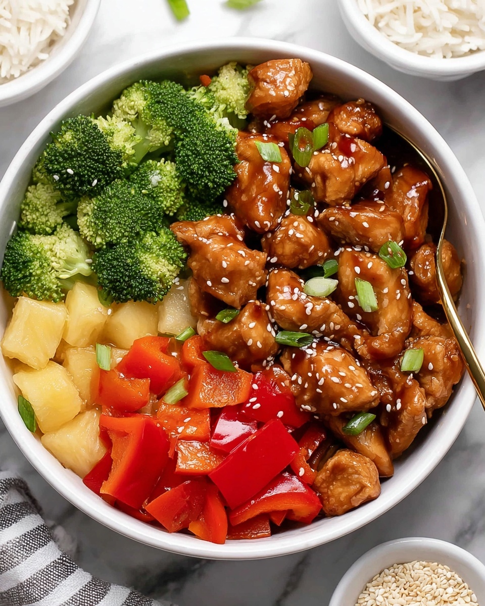Healthy Pineapple Chicken Stir Fry Recipe - Recipe Image