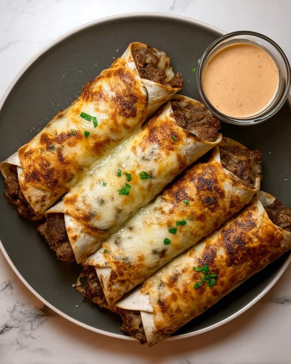 Irresistible Keto Philly Cheesesteak Roll-Ups Recipe - Recipe Image