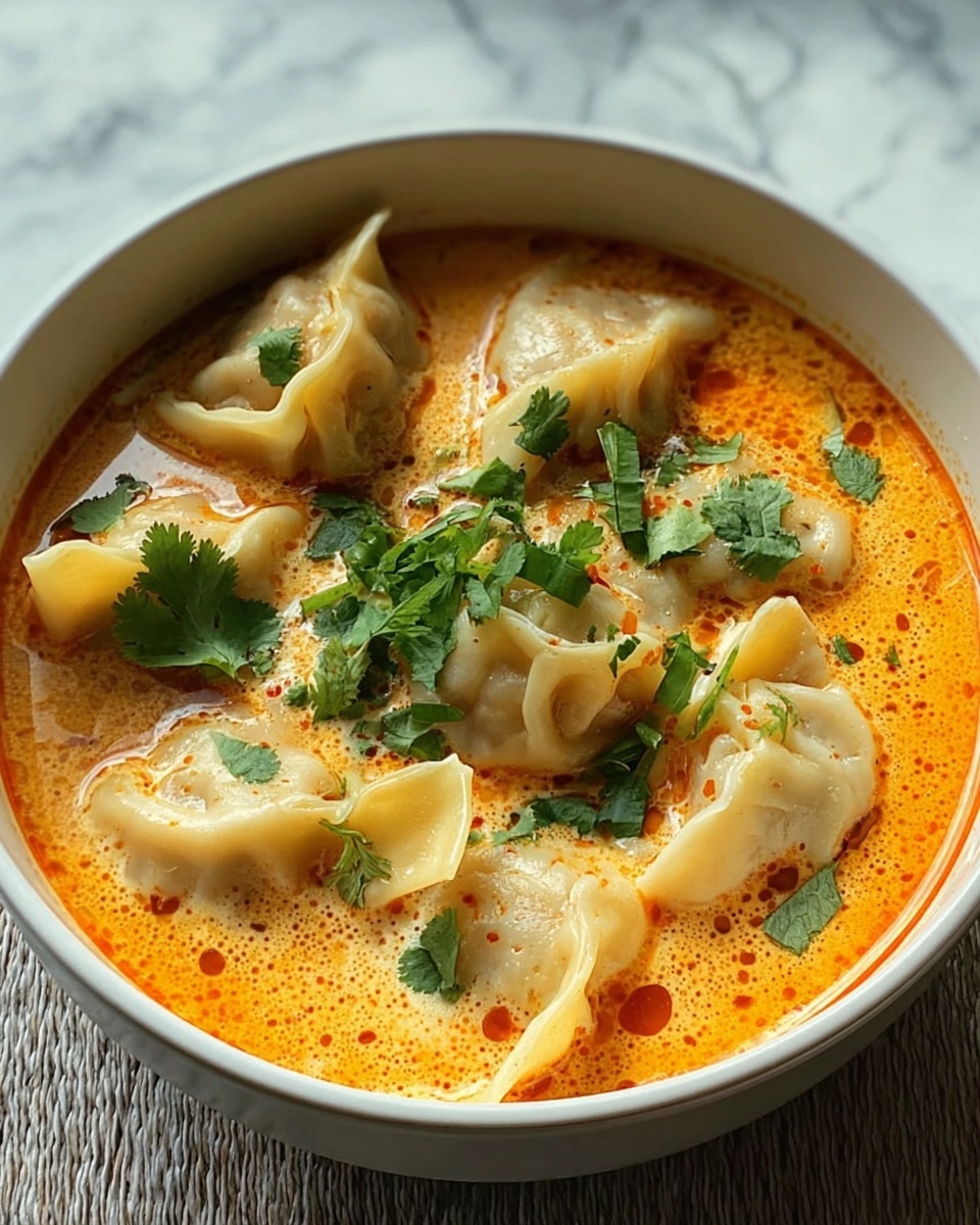Thai Red Curry Dumpling Soup Recipe - Recipe Image