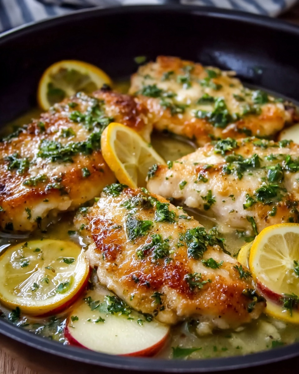 Chicken with Apples and Maple-Lime Sauce Recipe - Recipe Image