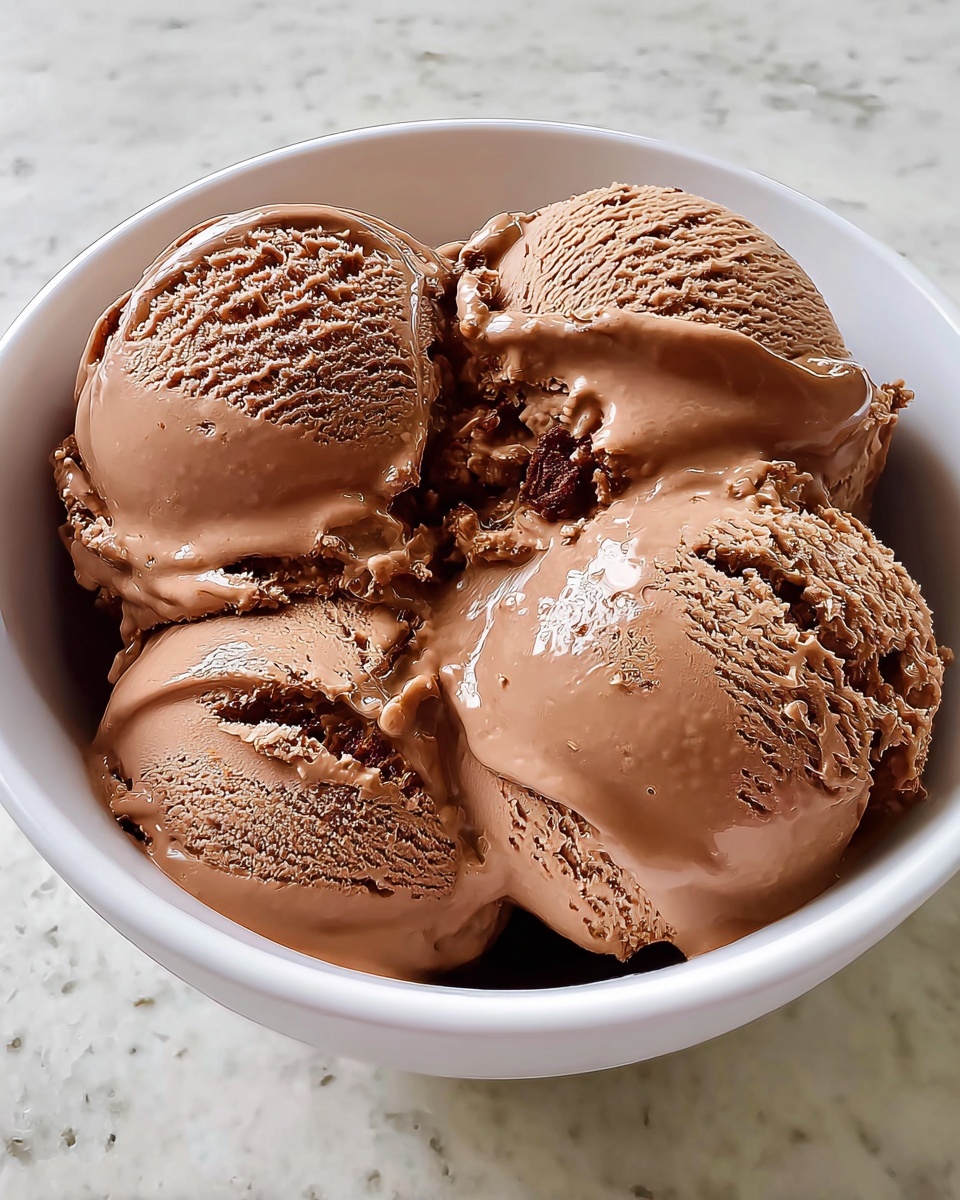 Creamy Frozen Chocolate Ice Cream Recipe - Recipe Image