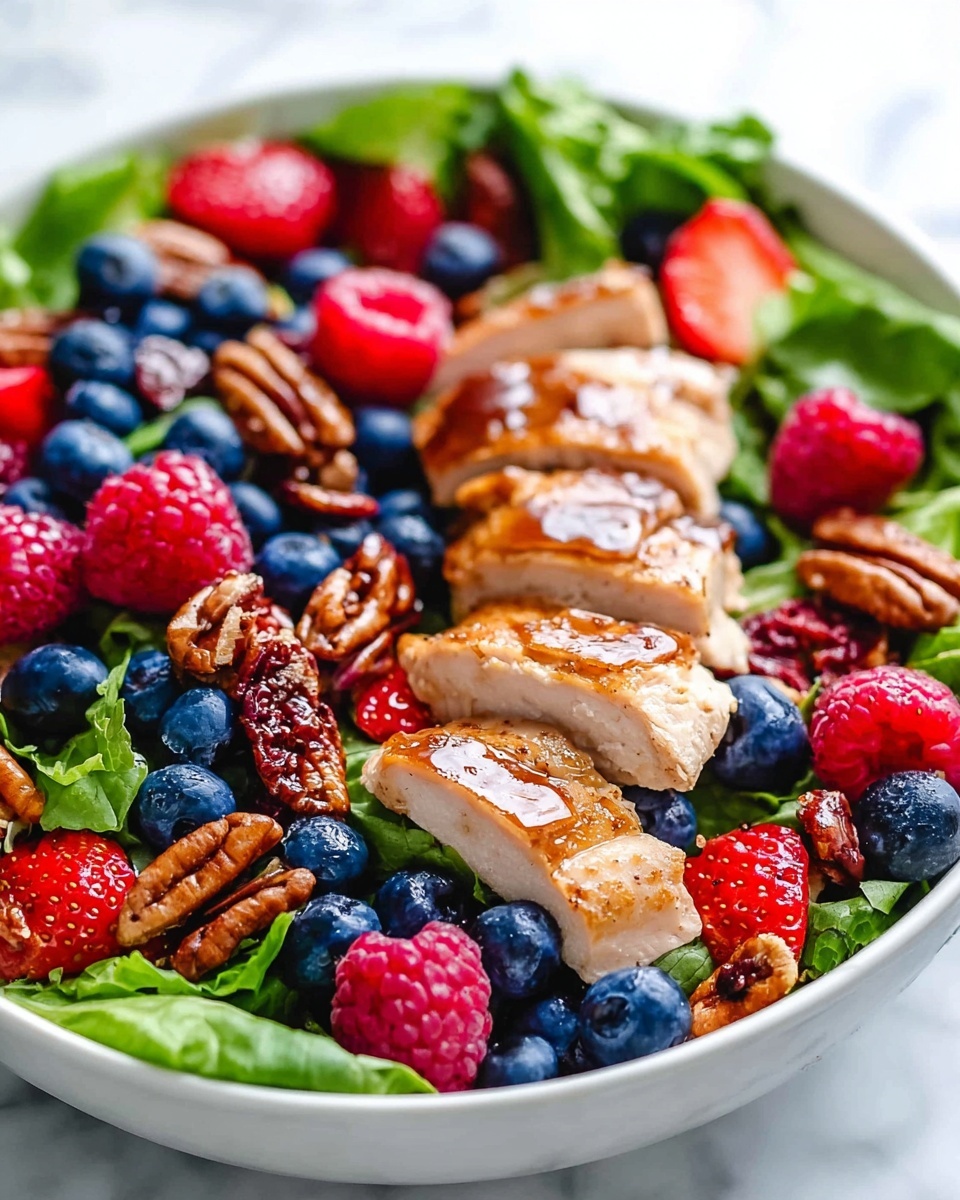 Berry Chicken Salad with Poppy Seed Dressing Recipe - Recipe Image