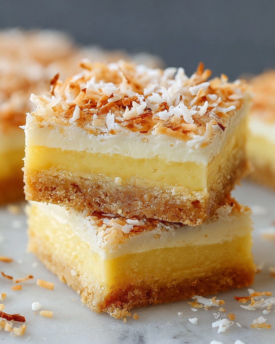 Buttery Coconut Bars Recipe - Recipe Image