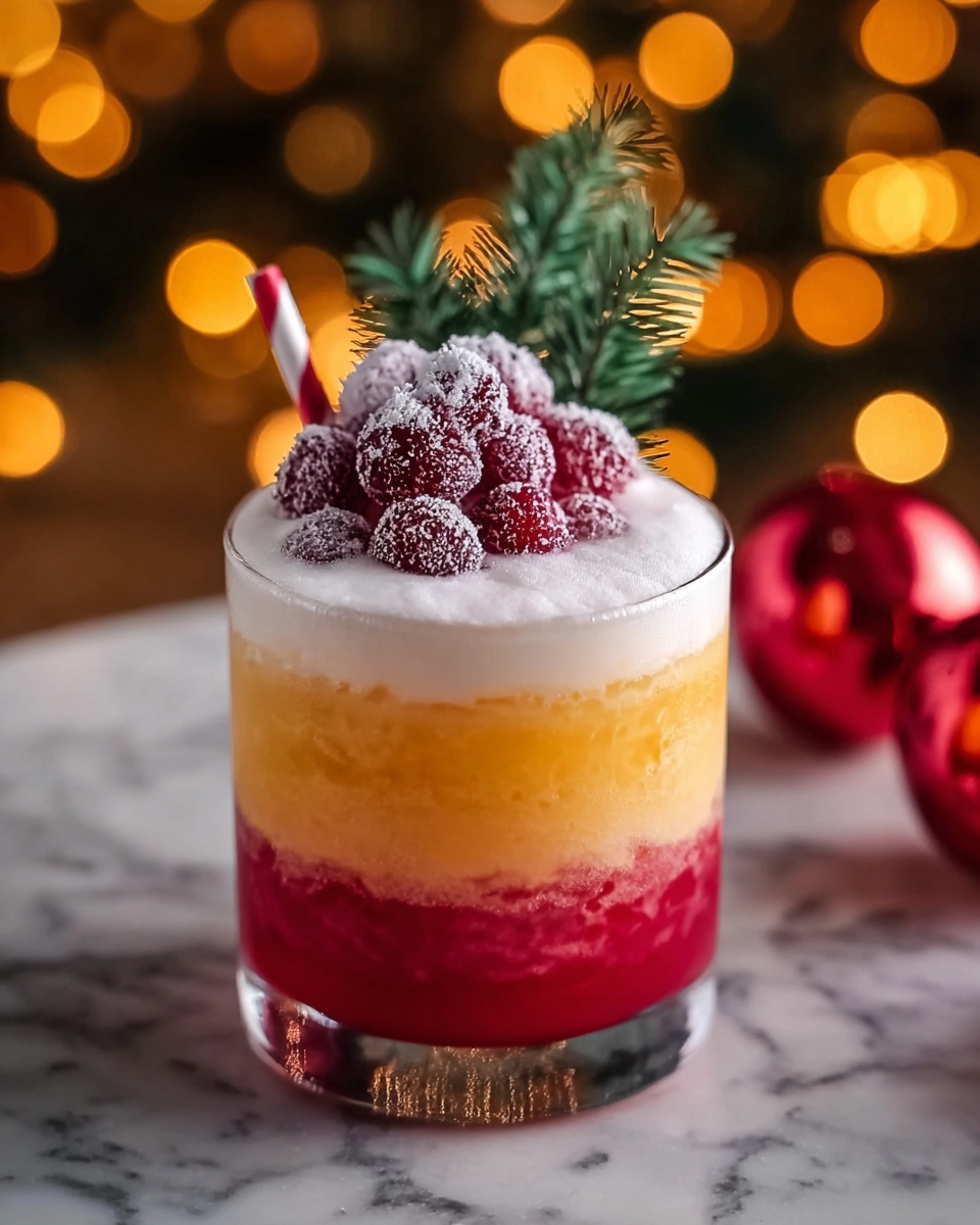 Kissing Santa Claus Mocktail Recipe - Recipe Image