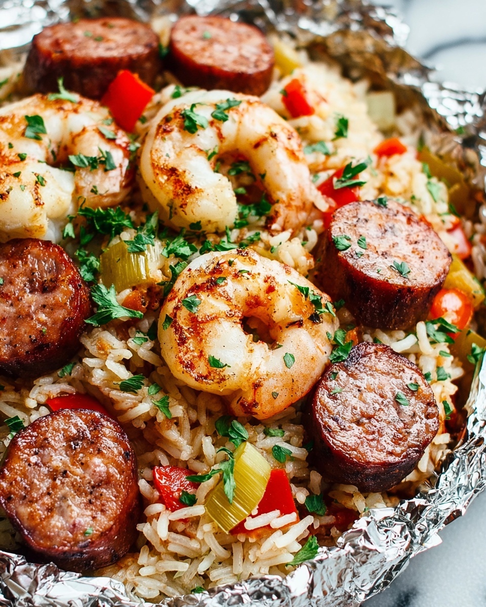 Jambalaya Foil Packets Recipe - Recipe Image
