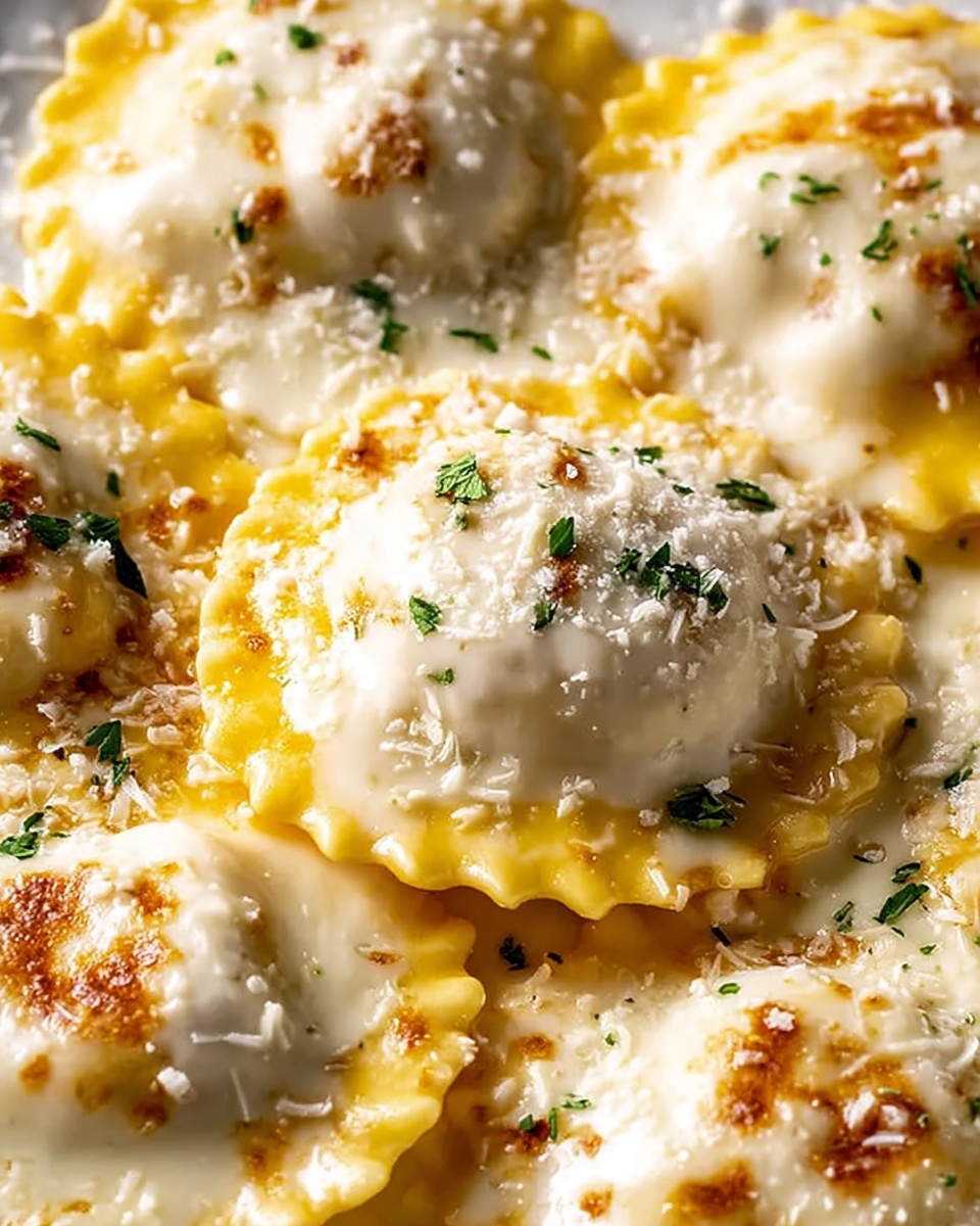 Easy Cheesy Baked Ravioli Recipe - Recipe Image