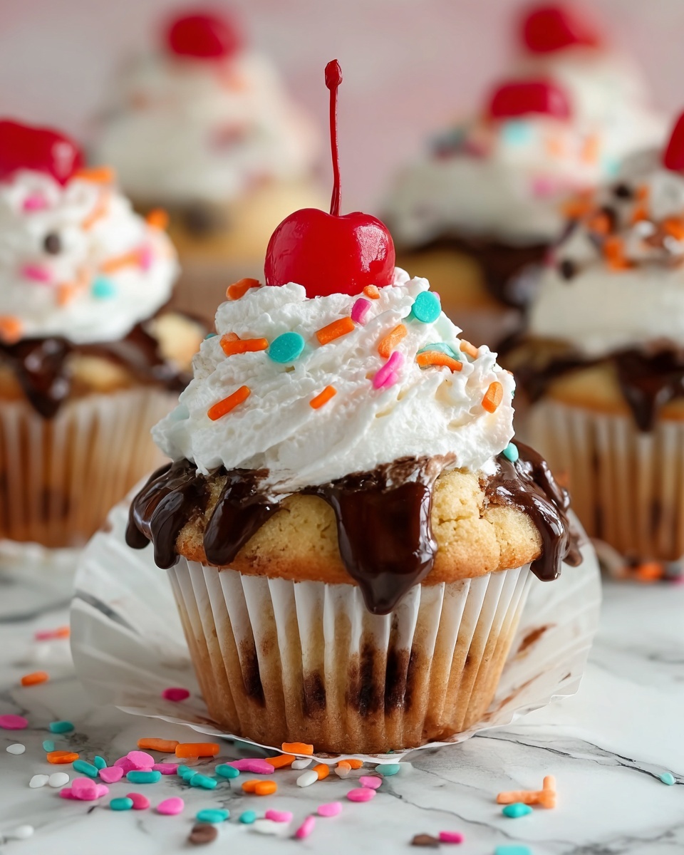 Ice Cream Sundae Cupcakes Recipe - Recipe Image