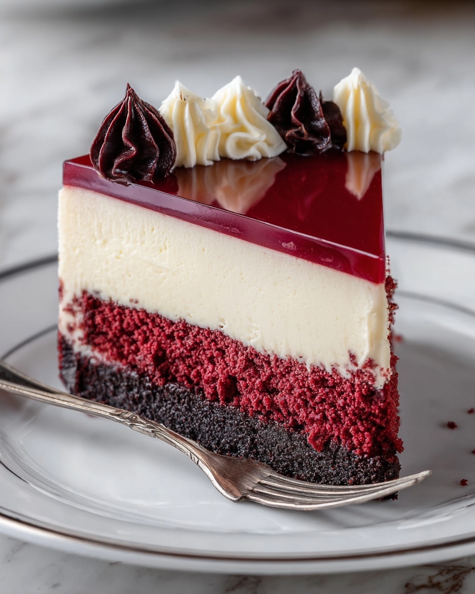 Homemade Red Velvet Cheesecake Recipe - Recipe Image