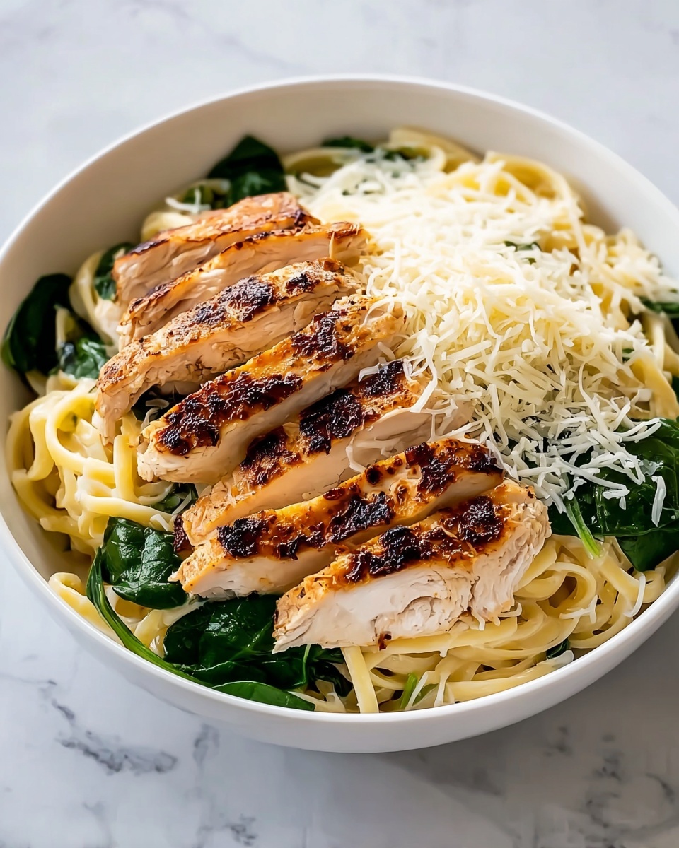 Creamy Chicken Florentine Pasta Recipe - Recipe Image