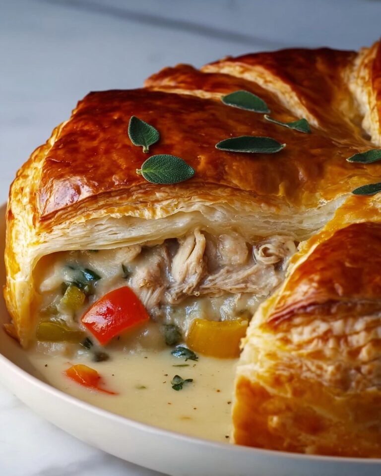 Chicken Pot Pie Crescent Braid Recipe