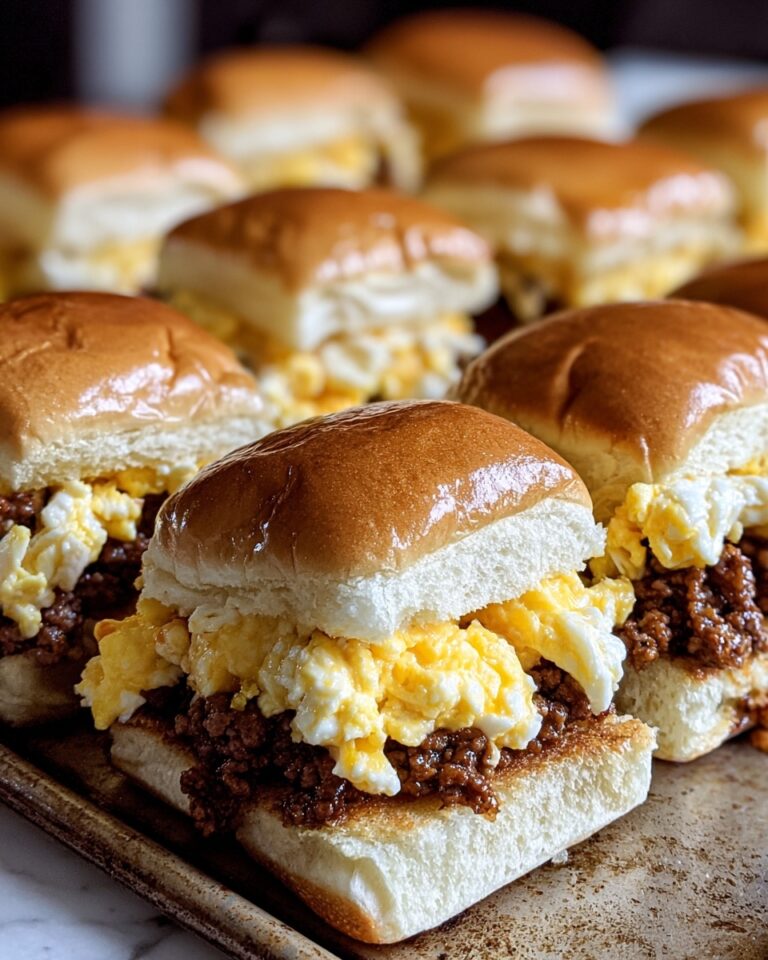 Hawaiian Roll Breakfast Sliders with Sausage, Egg & Cheese Recipe
