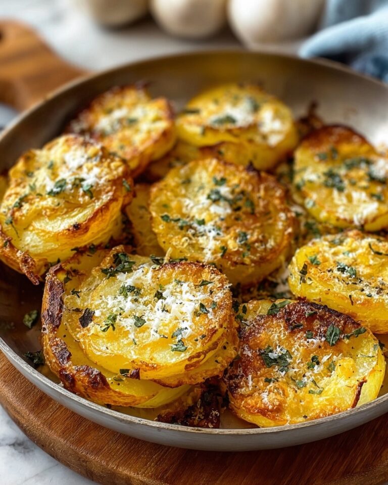 Garlic Parmesan Smashed Potatoes Recipe