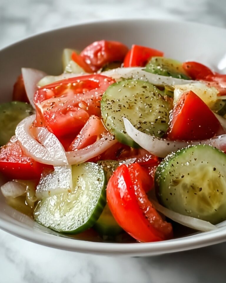 Cucumber, Onion, and Tomato Salad Recipe