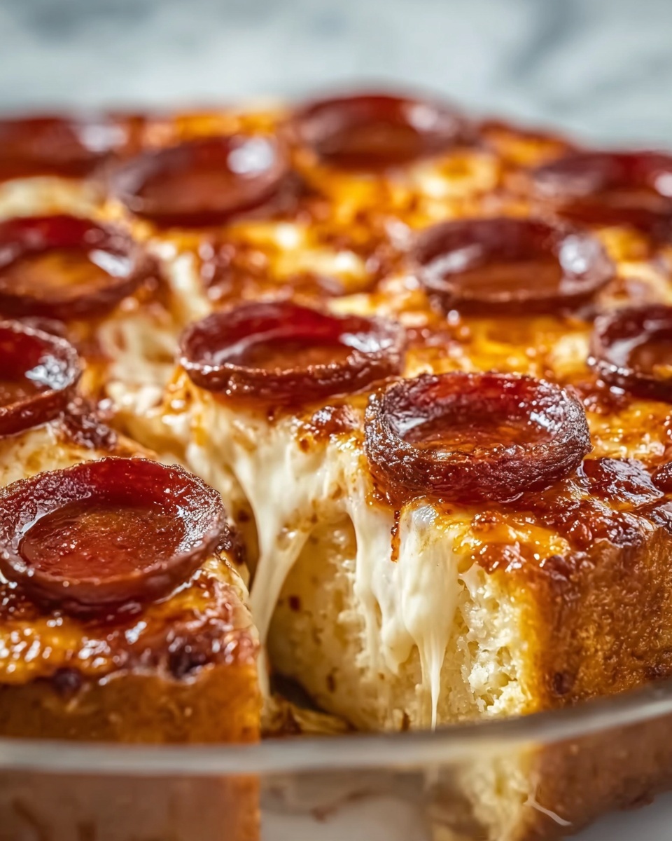 Pepperoni Pizza Casserole Recipe - Recipe Image