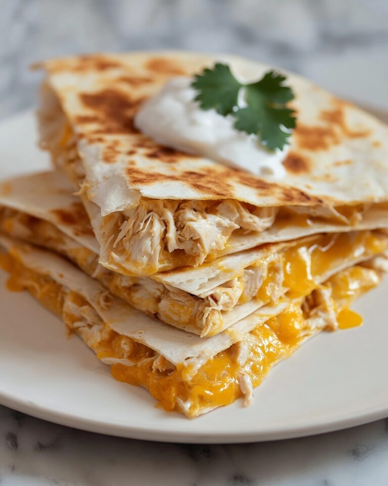 Homemade Chicken Quesadilla Inspired by Taco Bell Recipe