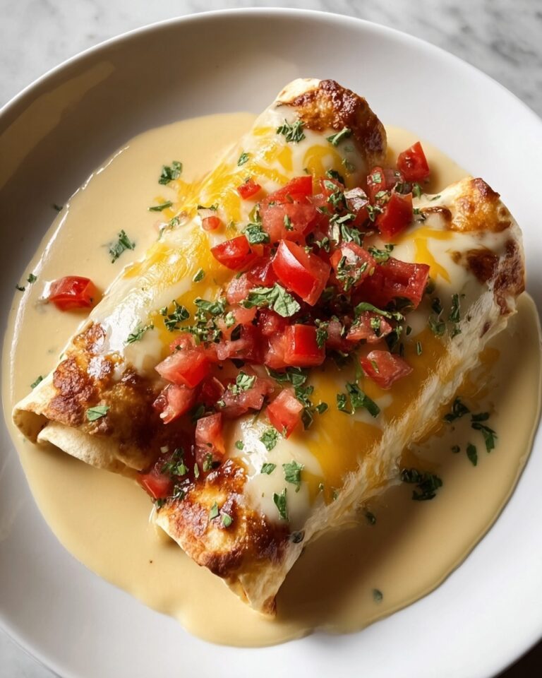 Cheesy Chicken Enchiladas with Creamy Sauce Recipe