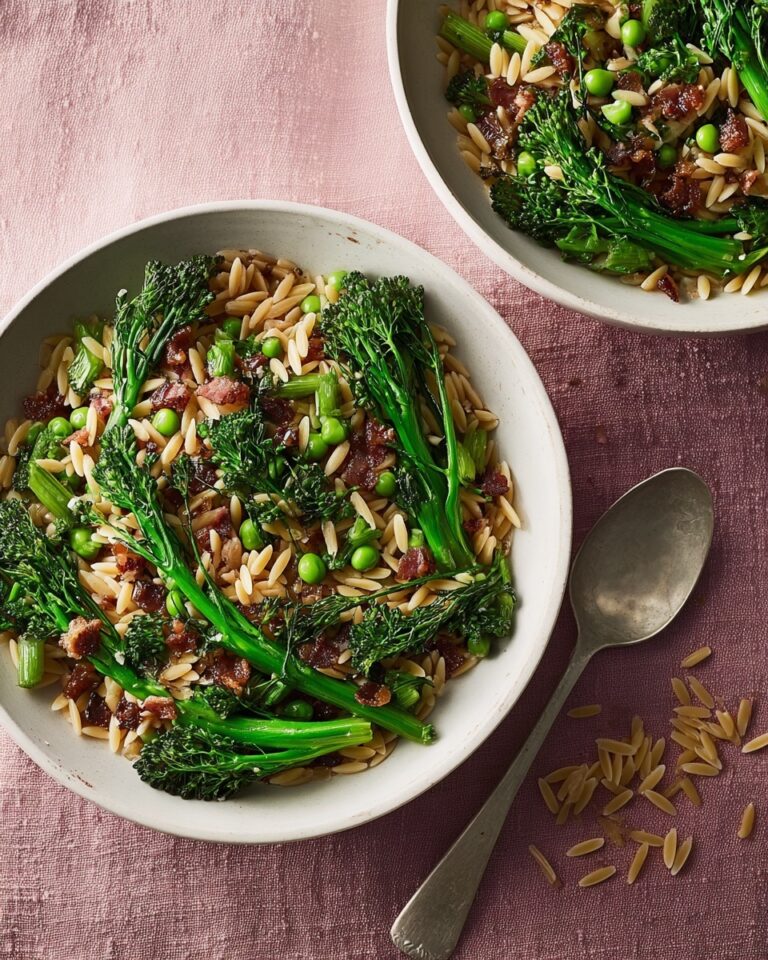 Pasta with Purple Sprouting Broccoli, Anchovies, and Preserved Lemon Recipe
