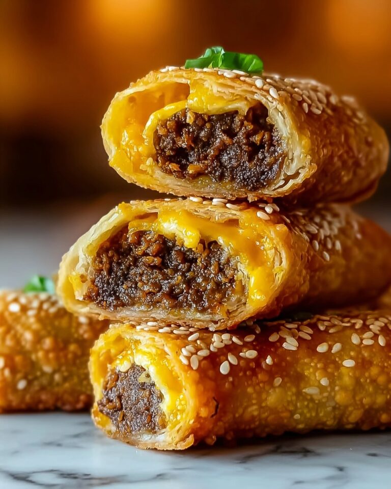 Cheeseburger Egg Rolls Recipe