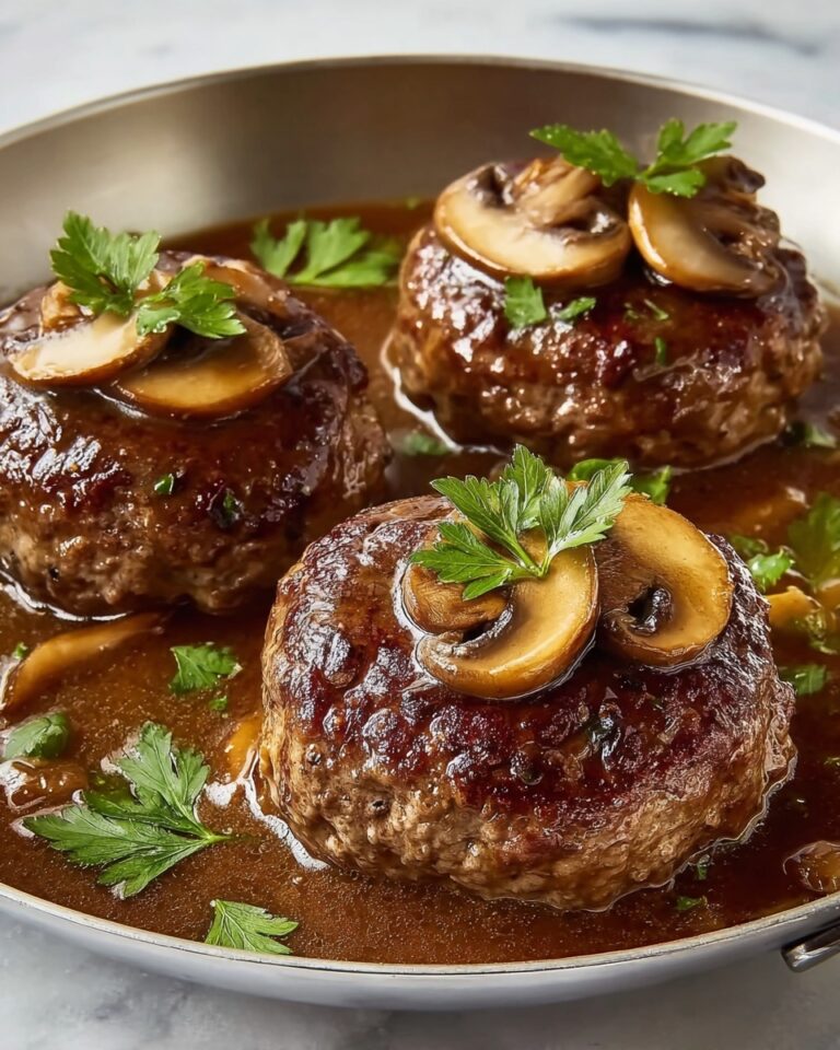 Easy Homemade Salisbury Steak with Mushroom Gravy Recipe