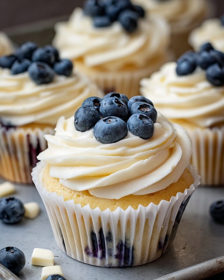 White Chocolate Blueberry Cupcakes Recipe