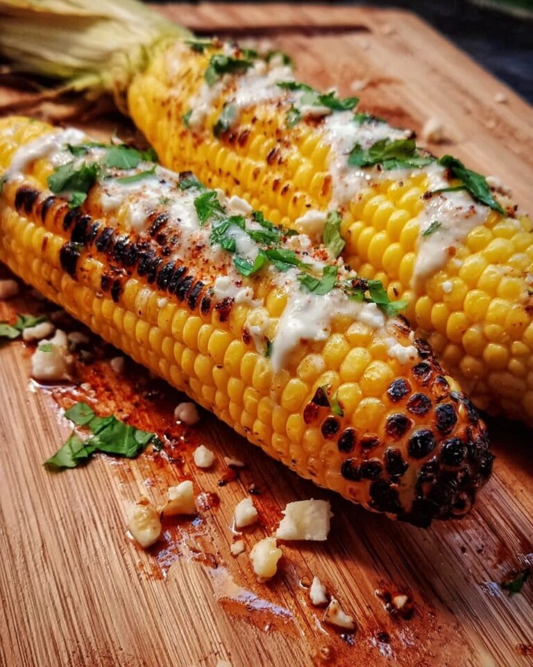 Parmesan Garlic Grilled Corn Recipe
