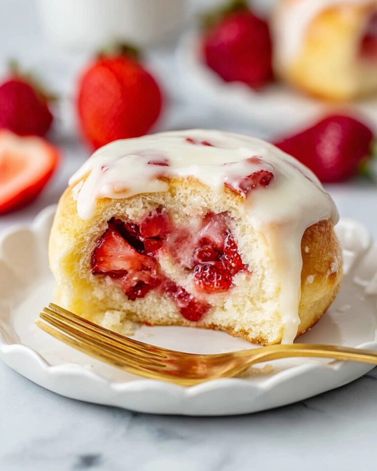 Strawberry Rolls with Cream Cheese Icing Recipe