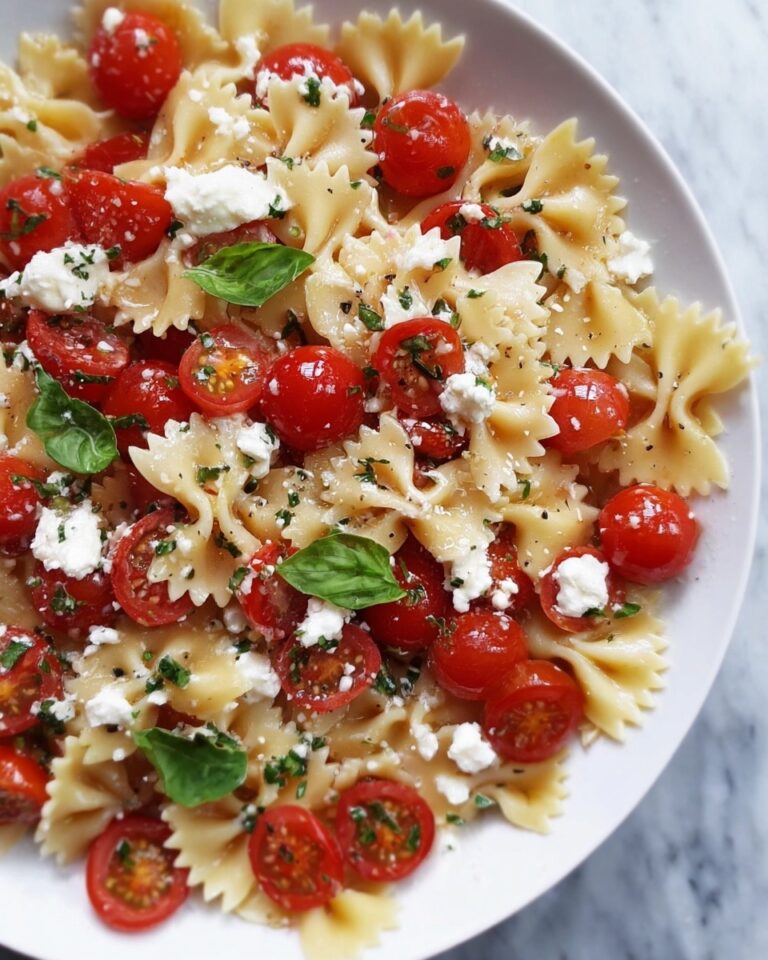 Cherry Tomato Bruschetta Pasta Salad Recipe