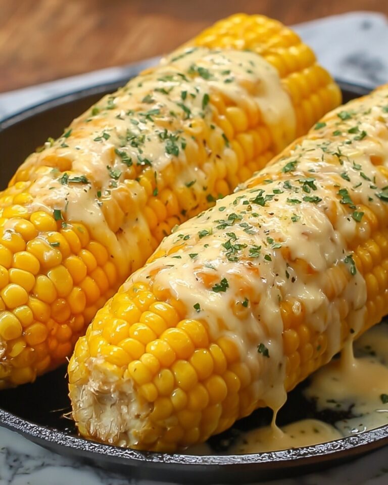 Cheesy Garlic Butter Corn on the Cob Recipe