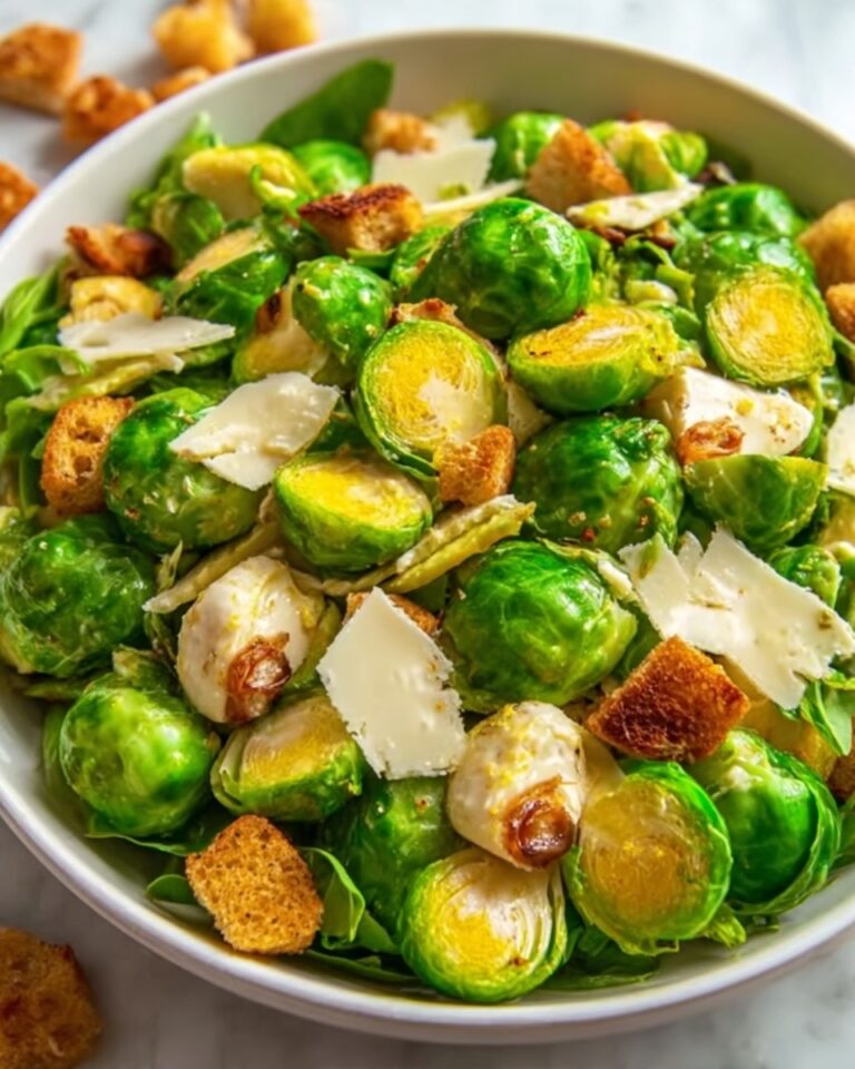 Warm Brussels Sprout Caesar Salad Recipe