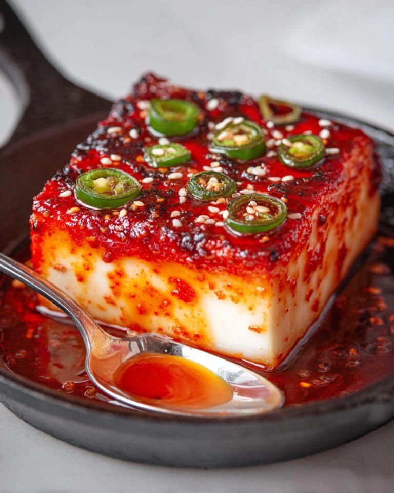Swicy Baked Feta with Gochujang Honey Glaze Recipe