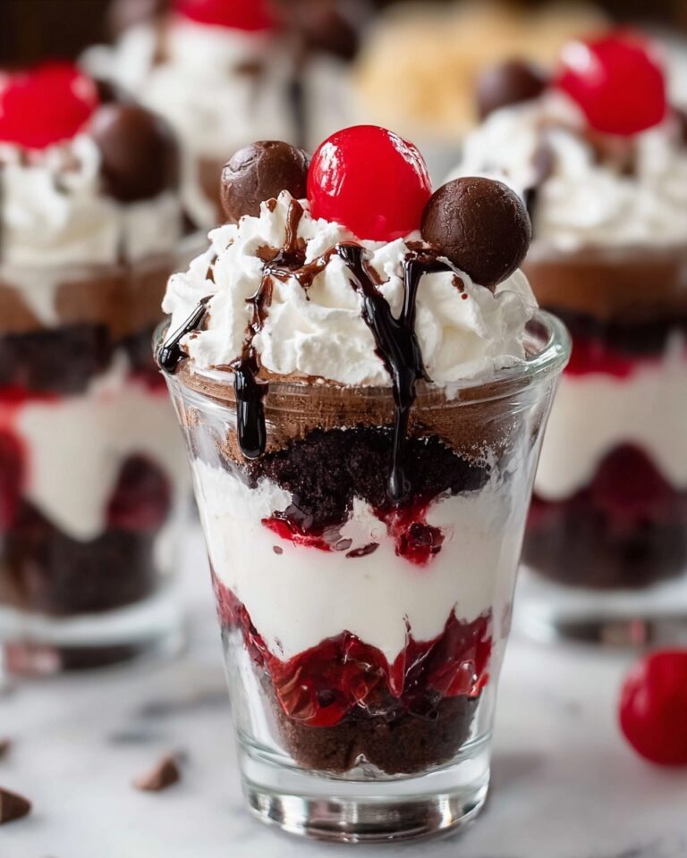 Chocolate Cherry Brownie Parfait Recipe