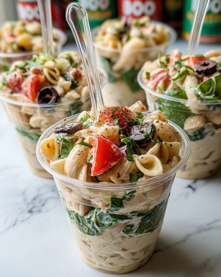 Caesar Pasta Salad Cups Recipe