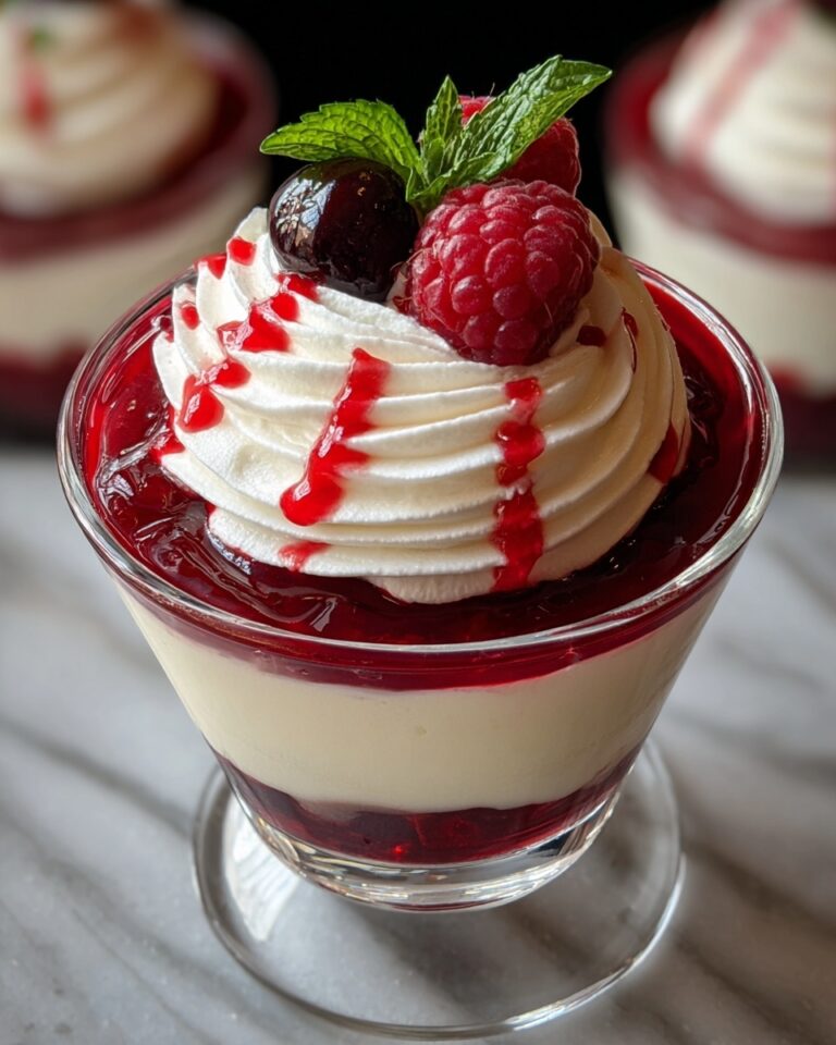 White Chocolate Cheesecake Mousse with Raspberry Compote Recipe