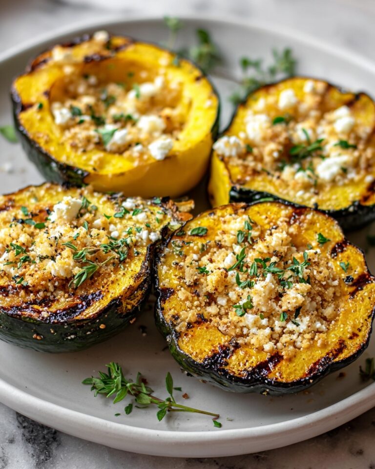 Parmesan Herb Roasted Acorn Squash Recipe
