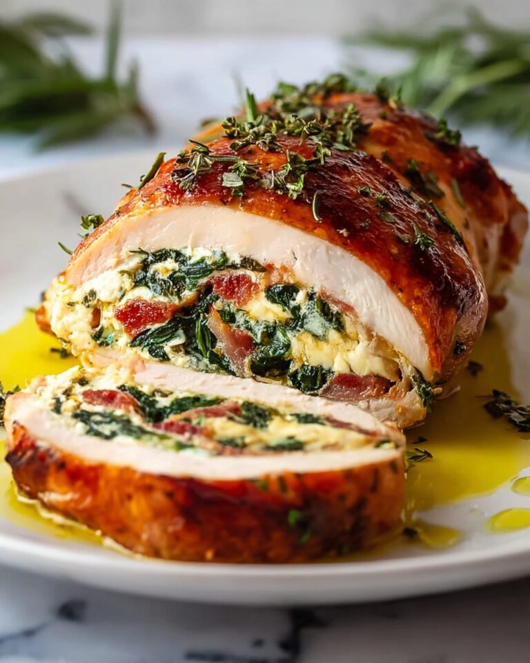 Stuffed Chicken Breast with Spinach and Mozzarella Recipe