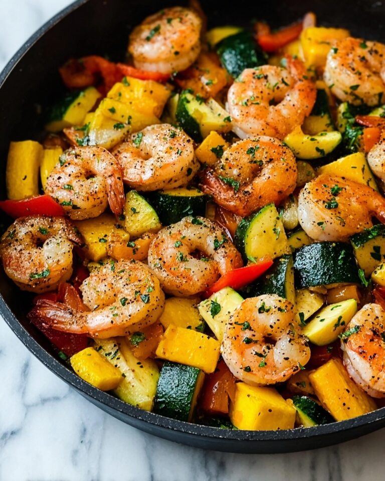 Easy Shrimp Vegetable Skillet Recipe