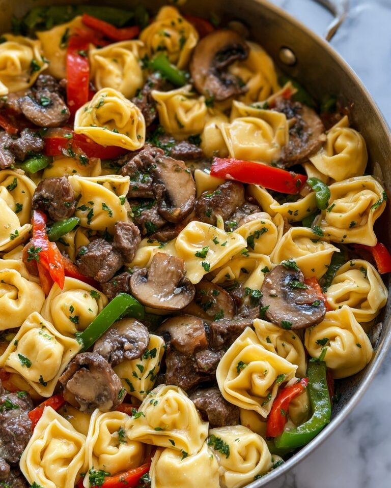 Philly Cheesesteak Tortellini Recipe